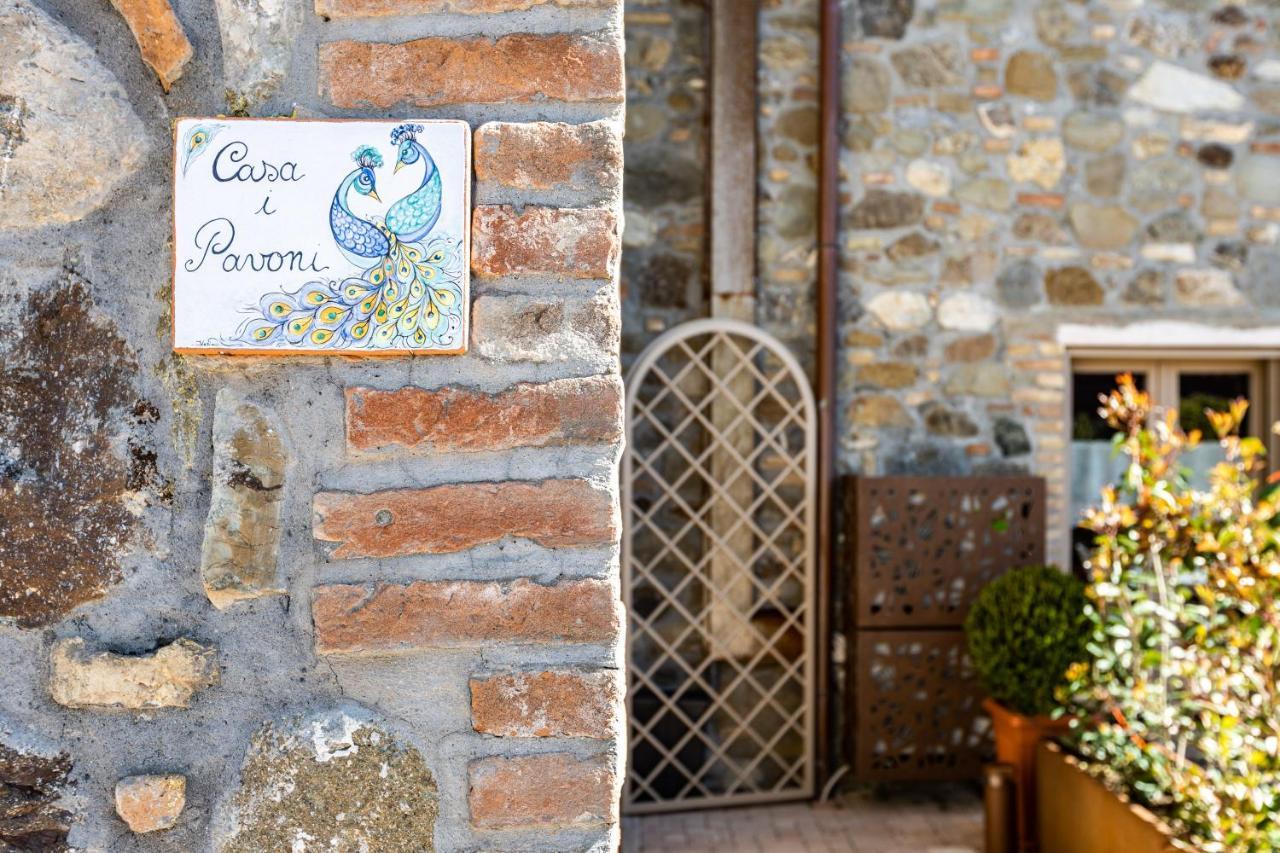 Appartamento In Casale Con Piscina Casa I Pavoni Кьянни Экстерьер фото