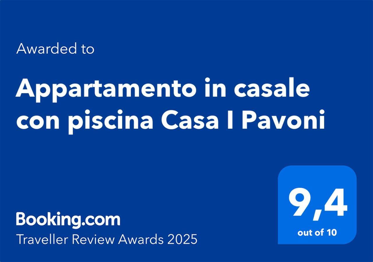Appartamento In Casale Con Piscina Casa I Pavoni Кьянни Экстерьер фото